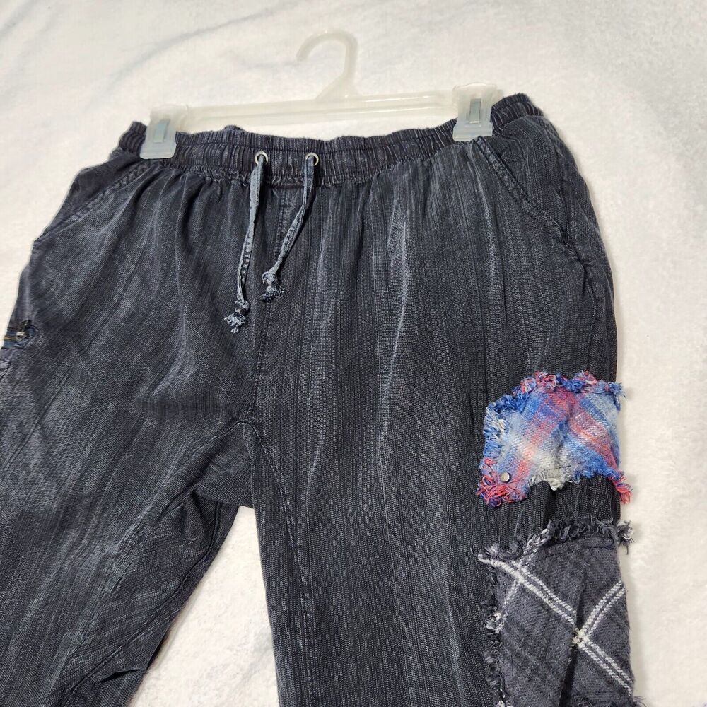 Vintage Havana Elastic Waist Joggers Pants Size Medium Black - Picture 3 of 13